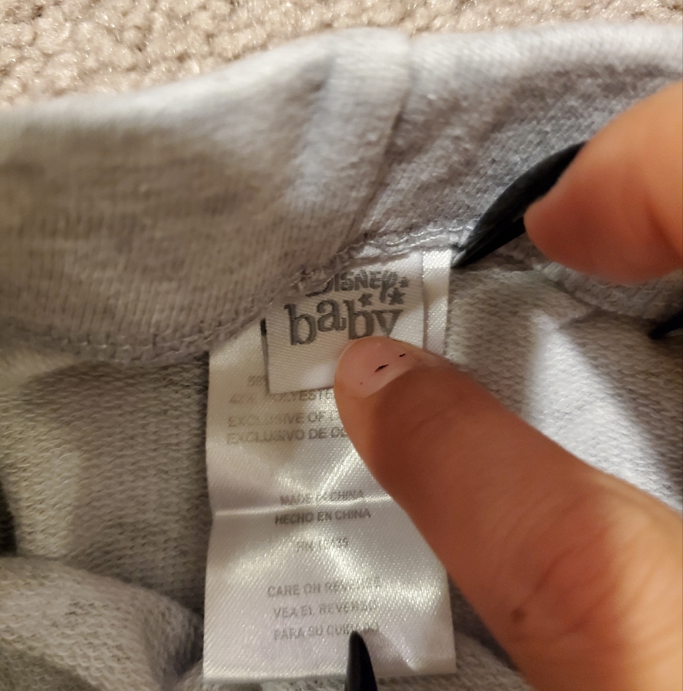 Disney Mickey Mouse Gray Jogger Pants - Picture 2 of 3